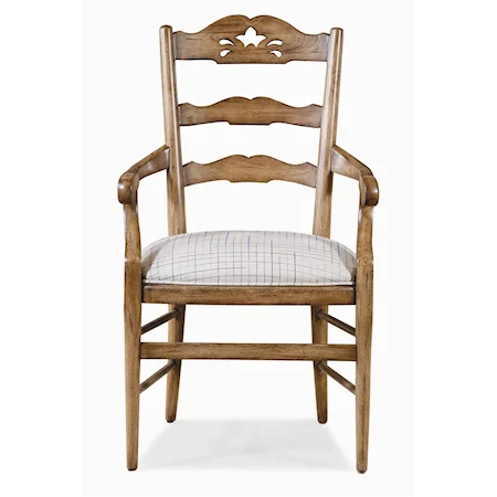 Ladder Back Arm Chair